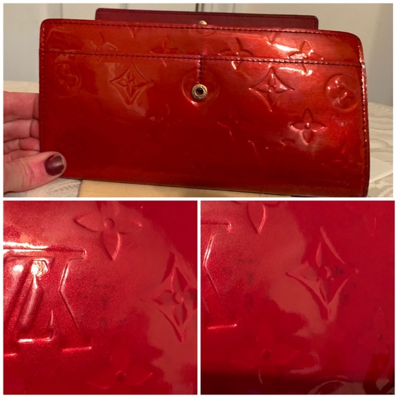 **NOT FOR SALE**Louis Vuitton Rare Dark Pink Sarah - Picture 7 of 8